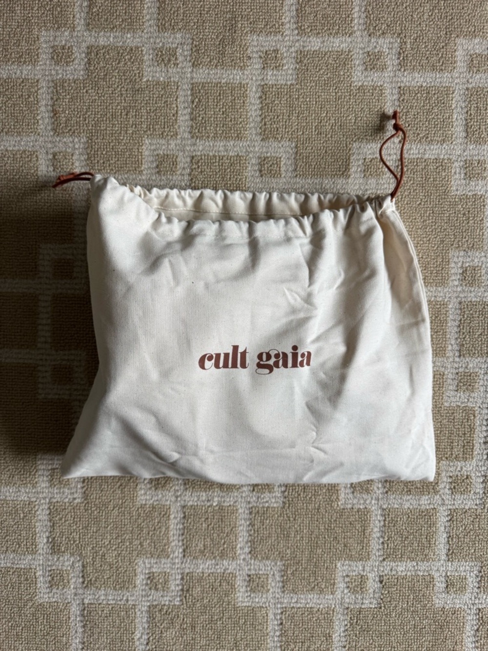 Cult Gaia Meerah Top Handle Bag Sculptural Gold Handle Butter Yellow Leather OS - Picture 12 of 13